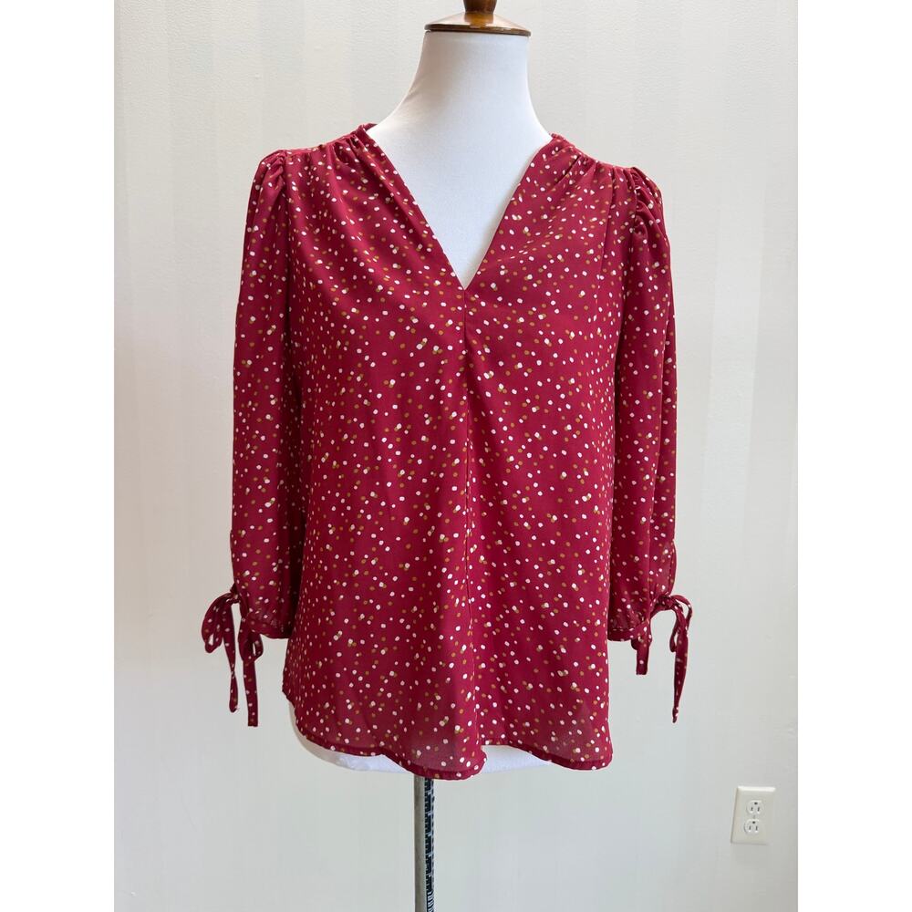 NWT OLIVIA GREY Women’s Multicolor Blouse Sz S